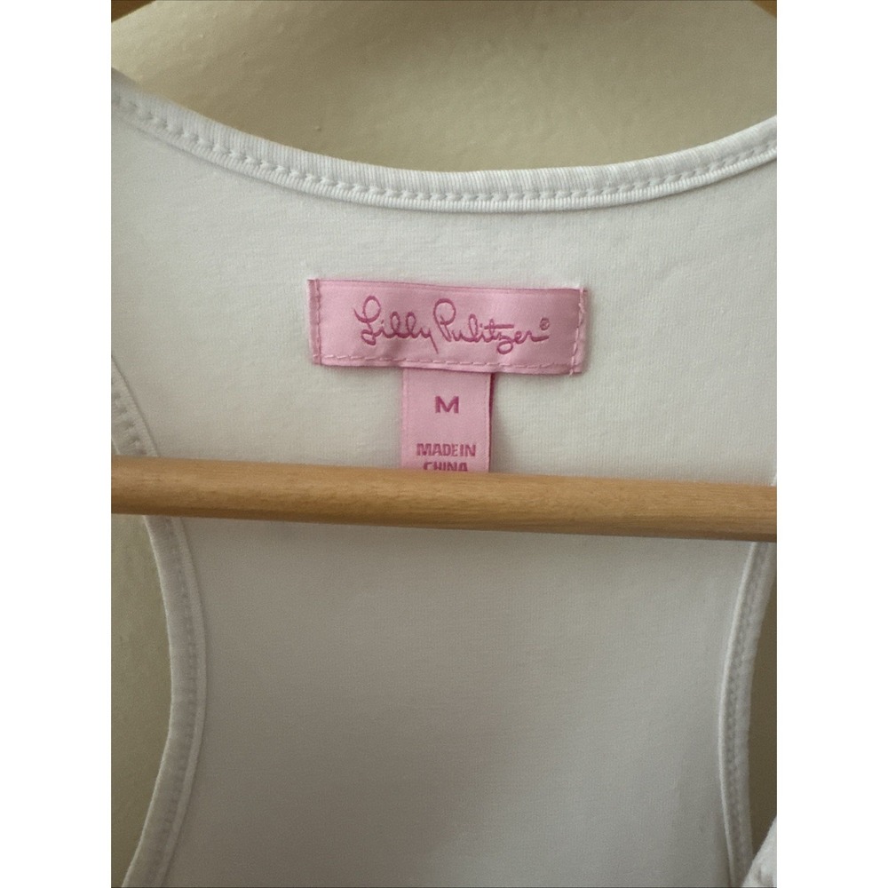 Lilly Pulitzer Lets Cha Cha Danita Racerback Mini Dress Women's M Sleeveless - Picture 2 of 8
